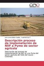 Descripcion proceso de Implemetacion de NIIF a Pyme de sector agricola