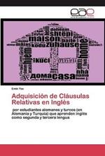 Adquisicion de Clausulas Relativas en Ingles