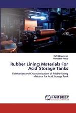 Rubber Lining Materials For Acid Storage Tanks