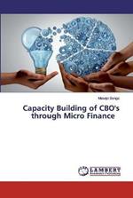 Capacity Building of CBO's through Micro Finance