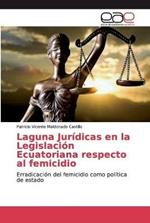 Laguna Juridicas en la Legislacion Ecuatoriana respecto al femicidio