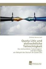 Quota Litis und zivilrechtliche Teilnichtigkeit