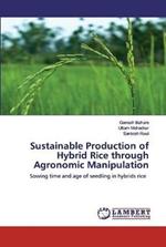 Sustainable Production of Hybrid Rice through Agronomic Manipulation