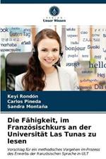 Die Fahigkeit, im Franzoesischkurs an der Universitat Las Tunas zu lesen