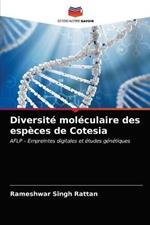 Diversite moleculaire des especes de Cotesia