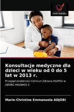 Konsultacje medyczne dla dzieci w wieku od 0 do 5 lat w 2013 r.