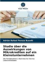 Studie uber die Auswirkungen von Mikrokrediten auf ein Kleinstunternehmen