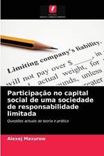 Participacao no capital social de uma sociedade de responsabilidade limitada