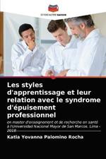 Les styles d'apprentissage et leur relation avec le syndrome d'epuisement professionnel