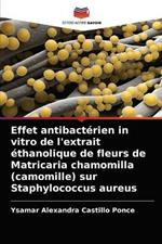 Effet antibacterien in vitro de l'extrait ethanolique de fleurs de Matricaria chamomilla (camomille) sur Staphylococcus aureus