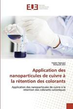 Application des nanoparticules de cuivre a la retention des colorants