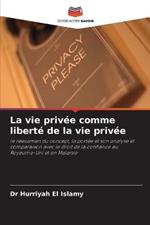 La vie privee comme liberte de la vie privee