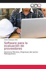 Software para la evaluacion de proveedores