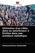 Utilisation d'un cable dans un amortisseur a friction dans une armature metallique