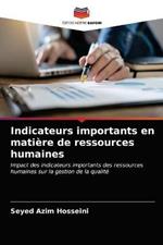 Indicateurs importants en matiere de ressources humaines