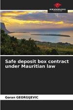 Safe deposit box contract under Mauritian law