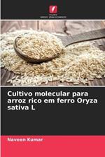 Cultivo molecular para arroz rico em ferro Oryza sativa L