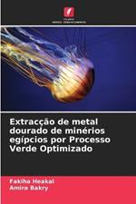 Extraccao de metal dourado de minerios egipcios por Processo Verde Optimizado