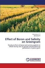 Effect of Boron and Salinity on Greengram