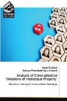 Analysis of Criminalization Violations of Intellectual Property