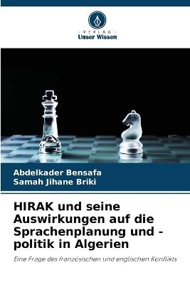 HIRAK und seine Auswirkungen auf die Sprachenplanung und -politik in Algerien - Abdelkader Bensafa,Samah Jihane Briki - cover