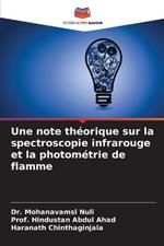 Une note theorique sur la spectroscopie infrarouge et la photometrie de flamme