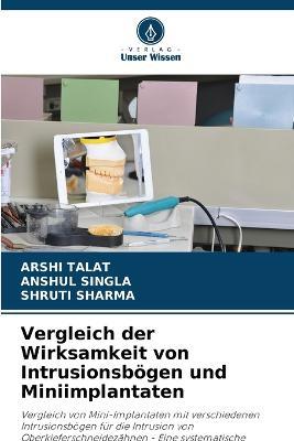 Vergleich der Wirksamkeit von Intrusionsboegen und Miniimplantaten - Arshi Talat,Anshul Singla,Shruti Sharma - cover