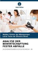 Analyse Der Bewirtschaftung Fester Abfalle