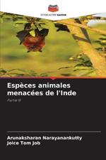 Especes animales menacees de l'Inde