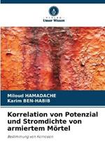 Korrelation von Potenzial und Stromdichte von armiertem Mörtel