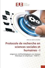 Protocole de recherche en sciences sociales et humaines - I