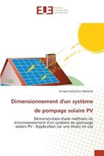 Dimensionnement d'un syst?me de pompage solaire PV