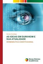 As Ideias Em Durkheim E Sua Atualidade