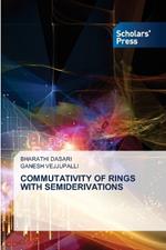 Commutativity of Rings with Semiderivations