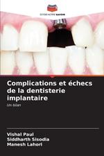 Complications et échecs de la dentisterie implantaire