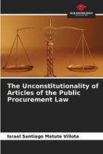 The Unconstitutionality of Articles of the Public Procurement Law