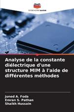 Analyse de la constante diélectrique d'une structure MIM à l'aide de différentes méthodes