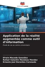 Application de la réalité augmentée comme outil d'information