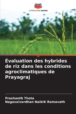 ?valuation des hybrides de riz dans les conditions agroclimatiques de Prayagraj - Prashanth Thota,Nagasaivardhan Naikik Ramavath - cover