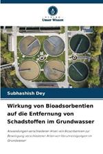 Wirkung von Bioadsorbentien auf die Entfernung von Schadstoffen im Grundwasser