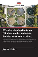 Effet des bioadsorbants sur l'?limination des polluants dans les eaux souterraines