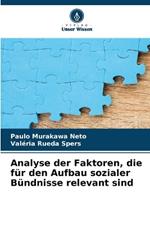 Analyse der Faktoren, die f?r den Aufbau sozialer B?ndnisse relevant sind