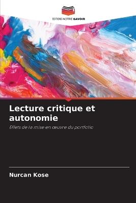 Lecture critique et autonomie - Nurcan Kose - cover