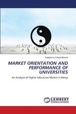 Market Orientation and Performance of Universities