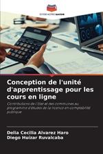 Conception de l'unit? d'apprentissage pour les cours en ligne