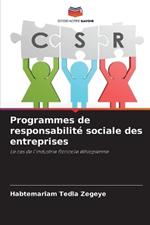 Programmes de responsabilit? sociale des entreprises