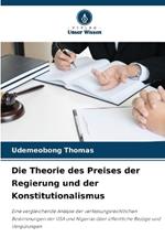 Die Theorie des Preises der Regierung und der Konstitutionalismus