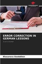 Error Correction in German Lessons