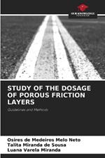 Study of the Dosage of Porous Friction Layers