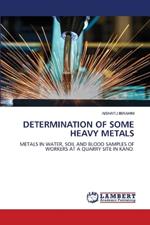 Determination of Some Heavy Metals